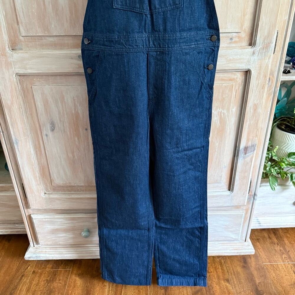 Patagonia Women’s Organic Cotton Steel Forge Denim Overalls Workwear XS NEW - Picture 6 of 13